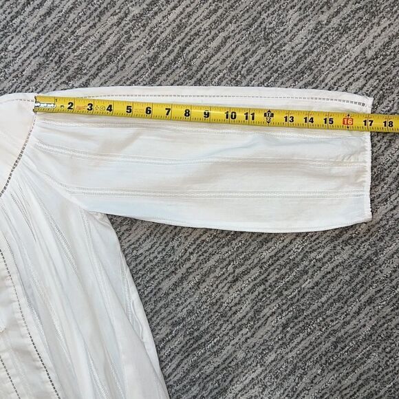 Zimmerman White Cotton Long Sleeve Belted Maxi Zim Sz 0/ Small/ US 4 - Picture 8 of 13